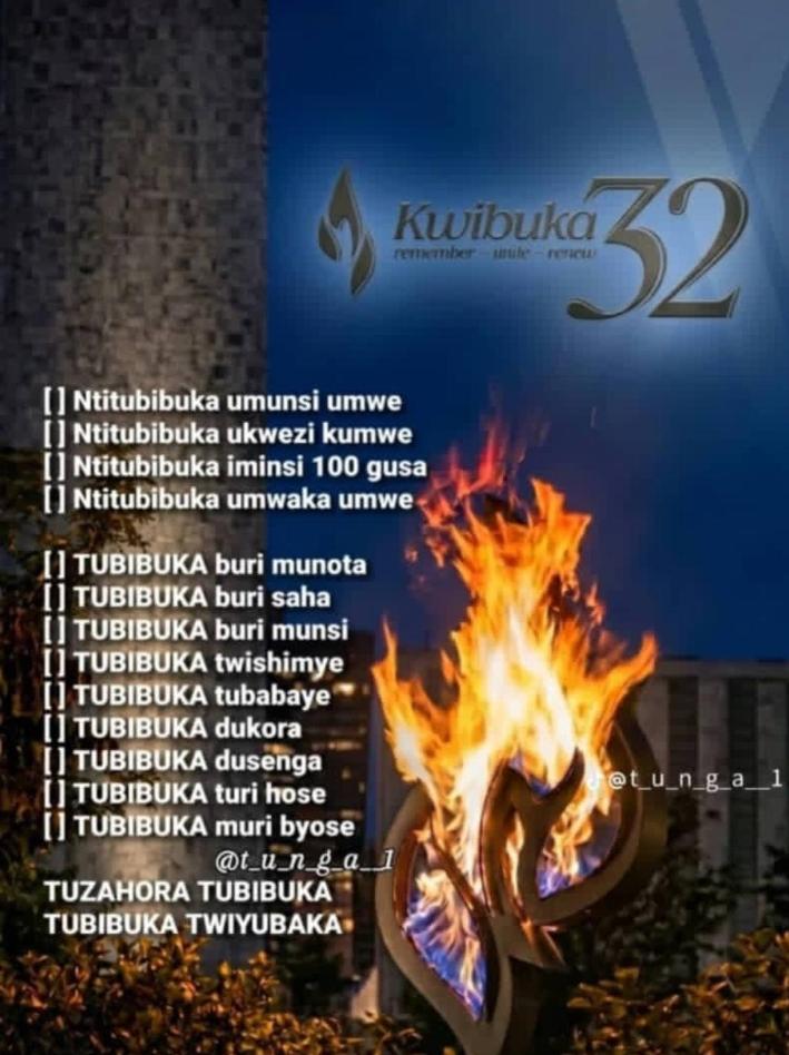 Umuberuka's tweet photo. International solidarity, with the clarity expressed today, together with a genuine resolve to action, remain the bedrock of “Never Again”.

#Kwibuka32 https://t.co/5lsaZtaOQt