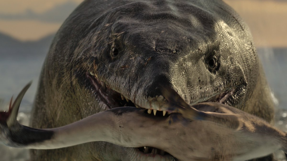 raftingzalmoxes's tweet image. #LifeOnOurPlanet #TheDinosaurs
'Why is this the first time I've seen a mosasaur look PURE EVIL?' -- Dr. James G. Napoli