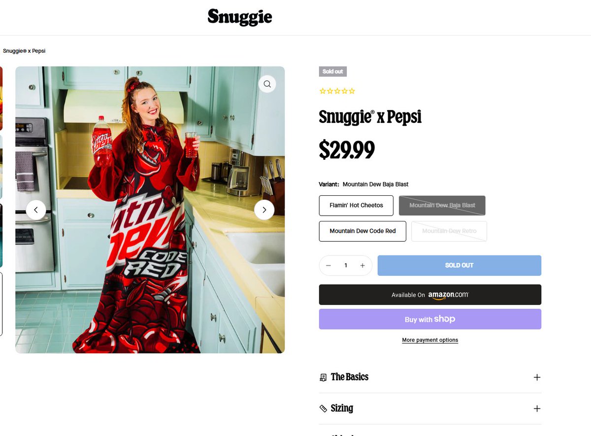 Snuggie Code Red what if we bought the mountain dew baja blast and the code red snuggie ...