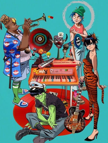 Tron_Catt_'s tweet photo. gorillaz, they literally reinvent themselves on every single project they do https://t.co/vlANqL4K1M