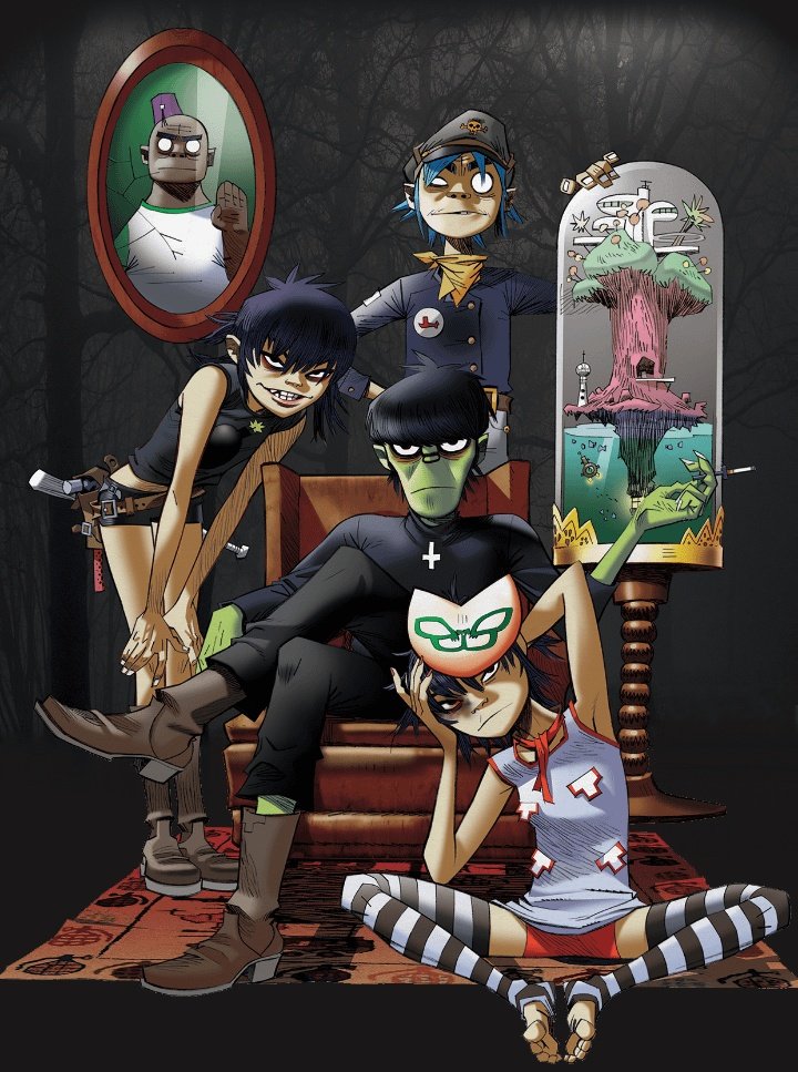 Tron_Catt_'s tweet photo. gorillaz, they literally reinvent themselves on every single project they do https://t.co/vlANqL4K1M