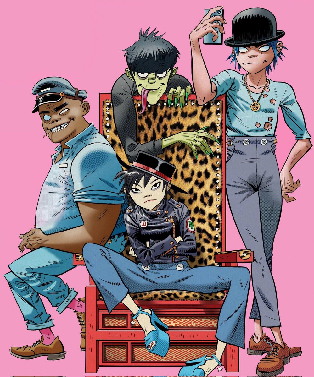 Tron_Catt_'s tweet photo. gorillaz, they literally reinvent themselves on every single project they do https://t.co/vlANqL4K1M