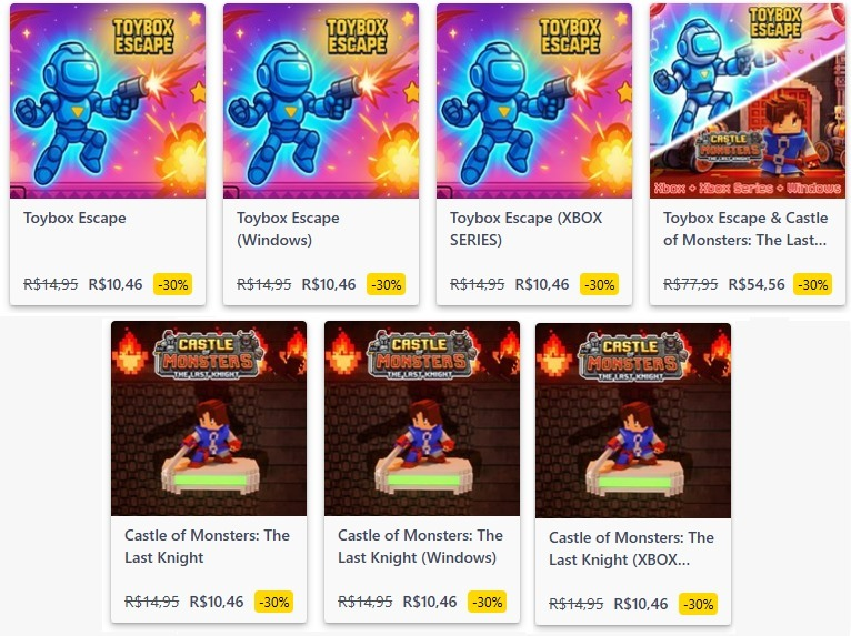 GordaoConquista's tweet photo. Jogos da @pedrofstudio em promoção!

Aproveitem! Muitas conquistas fáceis! https://t.co/xTKTda3eGk