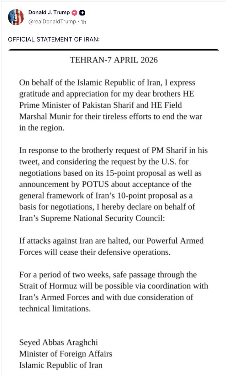 Donald J Trump Posts TruthSocial tweet media