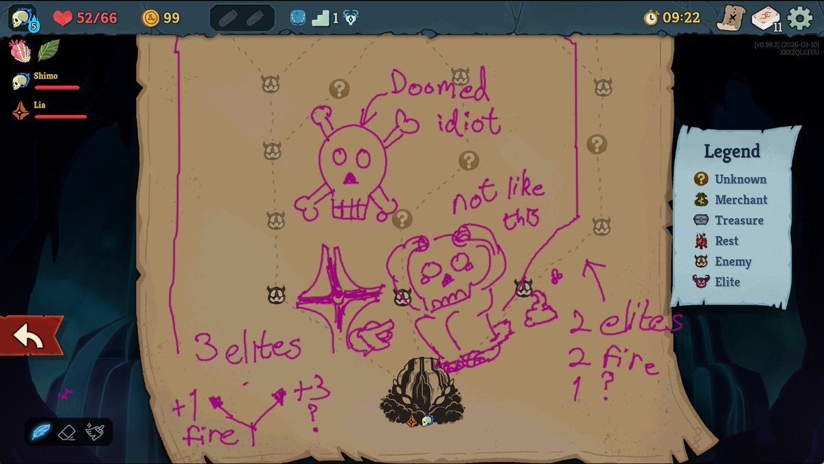 SilverShimo's tweet photo. "When was the last time you drew?" Well the last time I doodled was when someone had to brb for 10mins in a StS2 run. (I'm working on some actual doodles now I swear, no promises). https://t.co/md34znCw6n