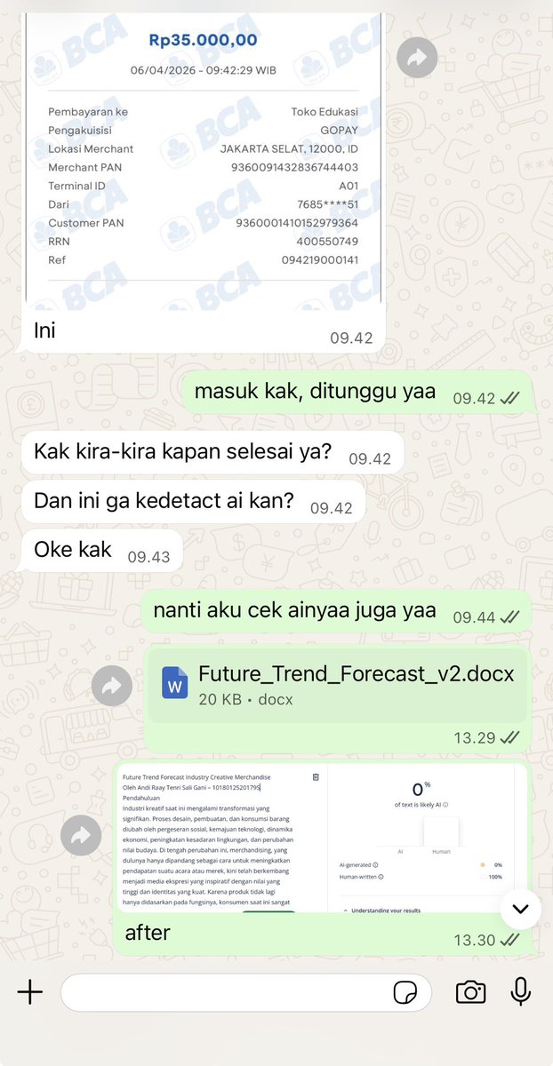 SmartJoktug's tweet photo. Akun backup @Sungcanhere 
Hallo Guys! Aku Open Joki Tugas 24 Jam yaw! WA di bioooo
Testi banyak cek gambar ya!

Bisa:
Makalah 
PKM
Essay
Soal
Hukum
Daftar Pustaka
Proposal
Skripsi
Tinjauan Pustaka
Paper
Jurnal
Legal Opinion
Semuanya bisa ya langsung aja WA
#zonauang #jokitugas https://t.co/c2C01UkQgW