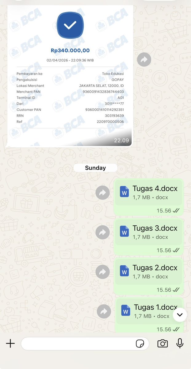 SmartJoktug's tweet photo. Akun backup @Sungcanhere 
Hallo Guys! Aku Open Joki Tugas 24 Jam yaw! WA di bioooo
Testi banyak cek gambar ya!

Bisa:
Makalah 
PKM
Essay
Soal
Hukum
Daftar Pustaka
Proposal
Skripsi
Tinjauan Pustaka
Paper
Jurnal
Legal Opinion
Semuanya bisa ya langsung aja WA
#zonauang #jokitugas https://t.co/c2C01UkQgW