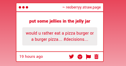 reoberryy's tweet image. #decisions umm.... 

idk anon arent those two the same thing😭maybe burger pizza since its pizza size and flat so its easier to eat.... ???