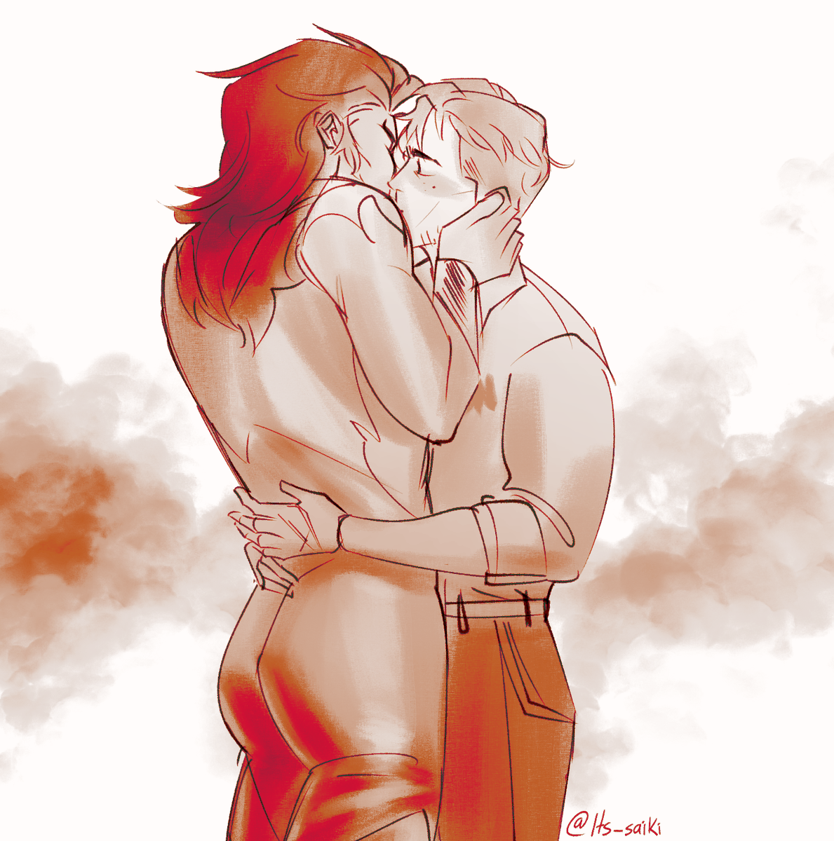 flambert kissing i guess idk #flambert #dispatch