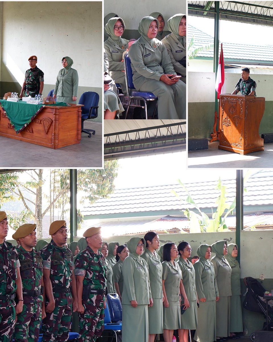 yonarmed3's tweet photo. JAM KOMANDAN YONARMED 3/NAGA PAKCA
Magelang – Danyonarmed 3/Naga Pakca Letkol Arm Teguh Utomo didampingi Ketua Persit KCK Cabang LIII Yonarmed 3 melaksanakan Jam Komandan kepada prajurit dan Persit, Selasa (7/4/2026) pukul 08.00 WIB. https://t.co/ZlAK62SUUP