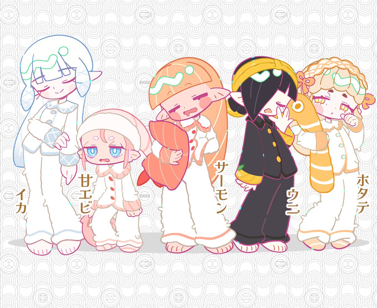 gaogaomegu's tweet image. パジャマのまま寿司になりました🍣
今日はガチで眠すぎる日…
みんな、ちゃんと耐えててえらいよ😭
#すめしゃーりー #original