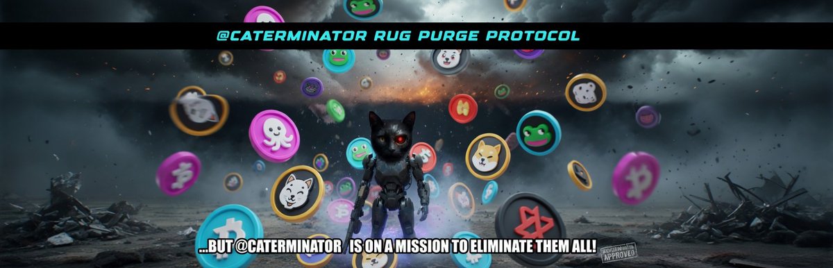 Rehemti's tweet photo. While others launch to rug…
@catminatorcoin is building to protect 🐱🛡️
A meme with a purpose of  cleaning up the space one project at a time. https://t.co/ReslELPHYQ