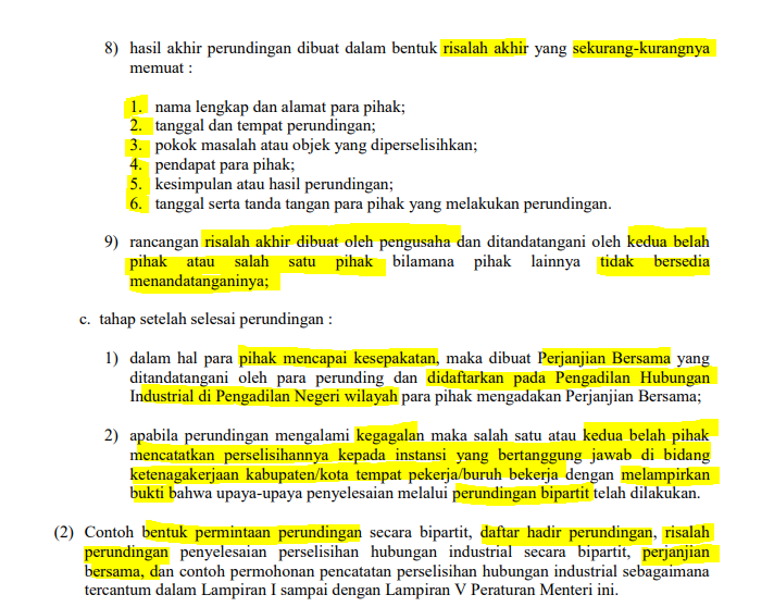 MenteriPekerja's tweet photo. Apa aja yg dibahas di bipartit?
-pekerja komunikasiin hak apa yg merasa dilanggar perusahaan secara tertulis dan verbal
-perusahaan dan pekerja saling menanggapi terkait pokok permasalahan
-perusahaan dan pekerja inventarisasi masalah dan identifikasi masalah yg ada kendala dan kesanggupan
-bipartit maksimal 30 hari tapi kalo lebih gapapa asal sama sama sepakat
-bipartit bisa lebih cepet ga harus 30 hari kalo perusahaan ga mau tanda tangan bipartit atau sepakat untuk tidak sepakat

wajib:
tiap bipartit wajib ada daftar hadir dan risalah bipartit 

pekerja dalam perundingan bipartit itu ga perlu debat kusir terkait permasalahan diluar pokok permasalahan.

contoh :
pekerja mau dibayarkan gajinya, perusahaan bilang ga mau bayar karena alasan a.

yaudah sepakatin aja di risalah bipartit perusahaan ga mau bayar atau ga merasa berkewajiban bayar gaji karena alasan a.

ga usah didebatin harus bayar tapi tulis aja di risalah perusahaan ga mau bayar.

cukup sampai situ aja, kalo memang ga ada kesepakatan masih ada debat di tripartit dan pengadilan soalnya.