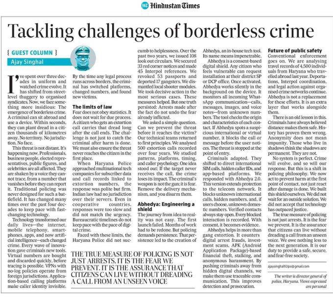 Haryana Police tweet media