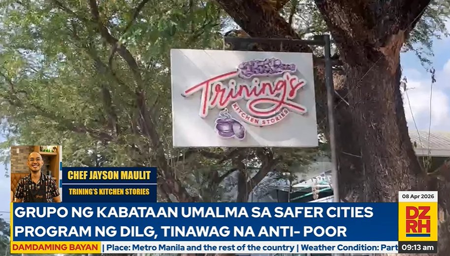 dzrhnews's tweet photo. LIVE SA DZRH: Chef Jayson Maulit, Trining's Kitchen Stories

#DamdamingBayan

LIVE: https://t.co/Uvbim2Lh9M https://t.co/datjUj9z5A