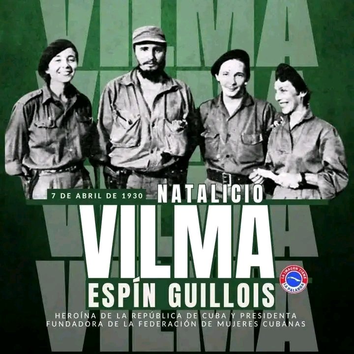 Por siempre Vilma.#SanctiSpíritusEnMarcha <a href="/AlexisLorente74/">Alexis Lorente Jiménez</a> <a href="/DeivyPrezMartn1/">Deivy Pérez Martín</a> <a href="/DiazCanelB/">Miguel Díaz-Canel Bermúdez</a> <a href="/SanctiSpiritus1/">Gobierno Provincial #SanctiSpíritus</a>
