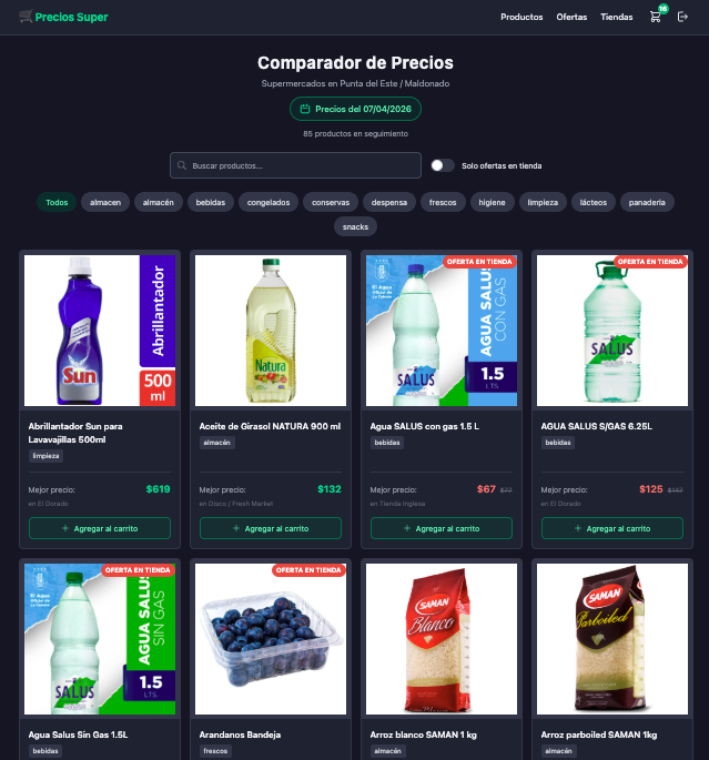 martintuk's tweet photo. Estoy construyendo una web para optimizar las compras en Uruguay.

https://t.co/i5OAvbii81

- Compará precios del día entre varias tiendas: Tienda Inglesa, El Dorado, Disco / Fresh Market y Tata.
- Armá tu carrito y obtené la mejor combinación por tienda para ahorrar más.
- Detectá cuándo un producto está realmente en descuento, usando precios históricos.

Te sirve? Le falta algo? Contáme!