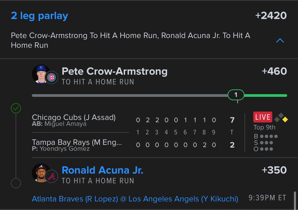 BANG CASH PCA FIRST HOMER ✅

Called live for yall today in spaces! 

BRING US HOME ACUNA! 🙏🏼

$100 to someone who likes/rt &amp; follows when it hits 🫡