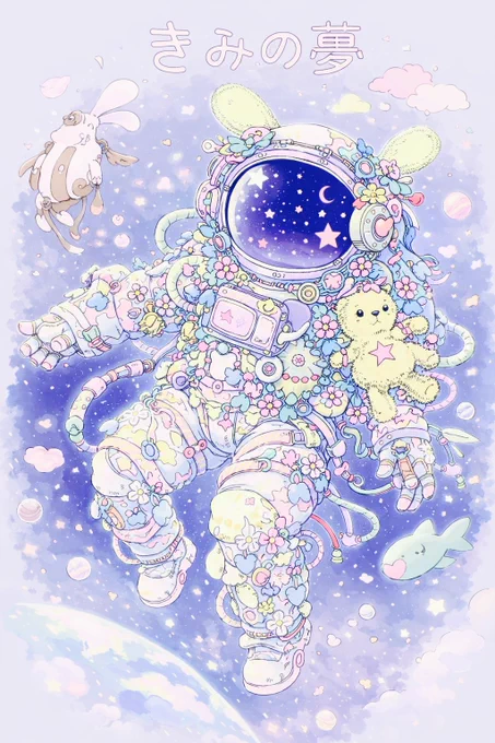 みんな、夢をもって生まれてくる 夢を叶えるために。 奇跡のような人生。 それを台無しにするのが戦争なんだ。 #イラスト #イラストレーション #オリジナルイラスト #絵描きさんフォロバ100 #宇宙飛行士 #夢