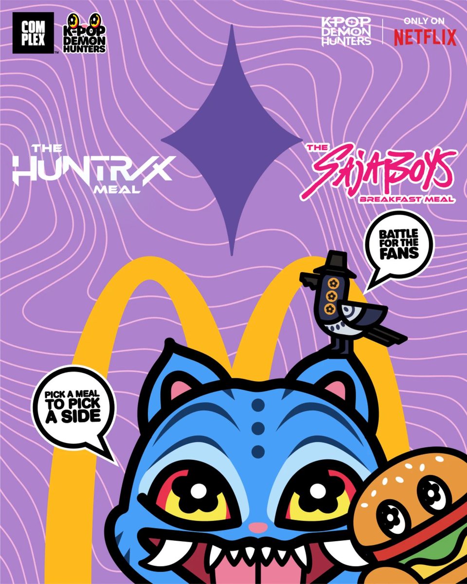 FunkoPOPsNews's tweet image. Now live! Complex has dropped their K-Pop Demon Hunters X McDonalds merch! Head to the link below ~

   Linky ~ complex.com/shop/drops/kpo…

#KPopDemonHunters #McDonalds #FunkoPOPNews