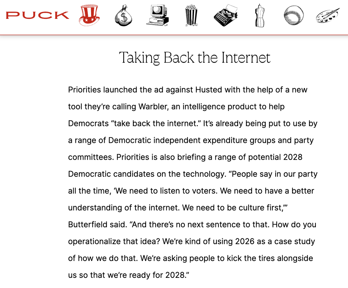 likebutterfield's tweet photo. Rather than write a post mortem after 2024, we got right to work building a tool that helps Dems answer questions instead of just asking them - it surfaces the best, most actionable insights on voters' internet behavior. Right now we're piloting a buy targeting young men in OH. https://t.co/ht3kaiINj5