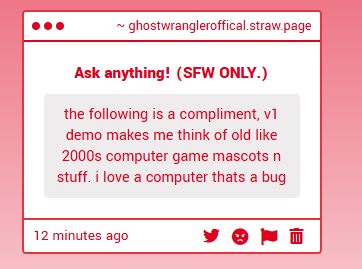 Local Ghost Wrangler (anya!) (V1 HEADCANNONER) tweet media