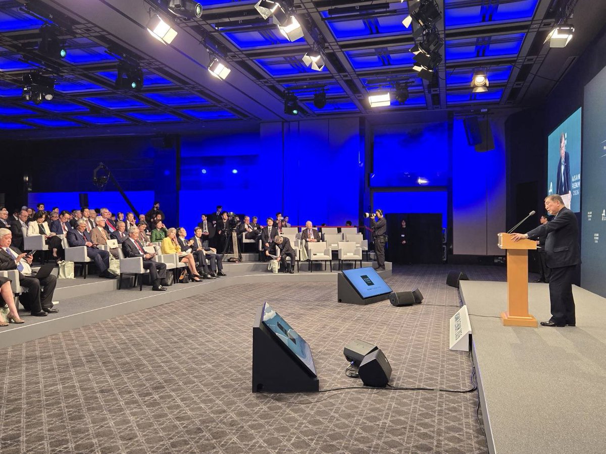 shigeruishiba's tweet image. アサンプレナム2026にて基調講演。同盟国、同志国の外交安全保障政策のプロが一堂に会しています。