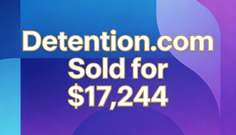 DomainNews24's tweet image. Domain Sold!
💰Detention .com Sold for $17,244
🛒Sold via GoDaddy
🗓️April 5, 2026
This domain name is suitable for platforms related to judicial security, campus management, disciplinary education, compliance risk control, and security supervision. It has a professional and