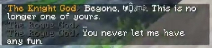 strangIerfig's tweet image. // bannerfall spoilers 

the gods talking about kitty ... everyone just loves him