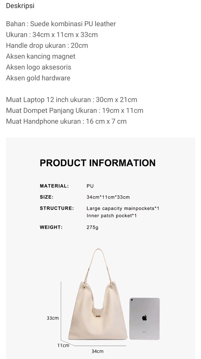mayooorens's tweet photo. @onyourm_leehc WTS
En-ji Hara Shoulderbag warna Cream. Masih new ya,cuman di unboxing doang. Dustbag lengkap, gaada defect. Baru bgt beli. Dijual karna kurang cocok. Ku jual rugi aja 100k free ong https://t.co/ey2WMZZpmY