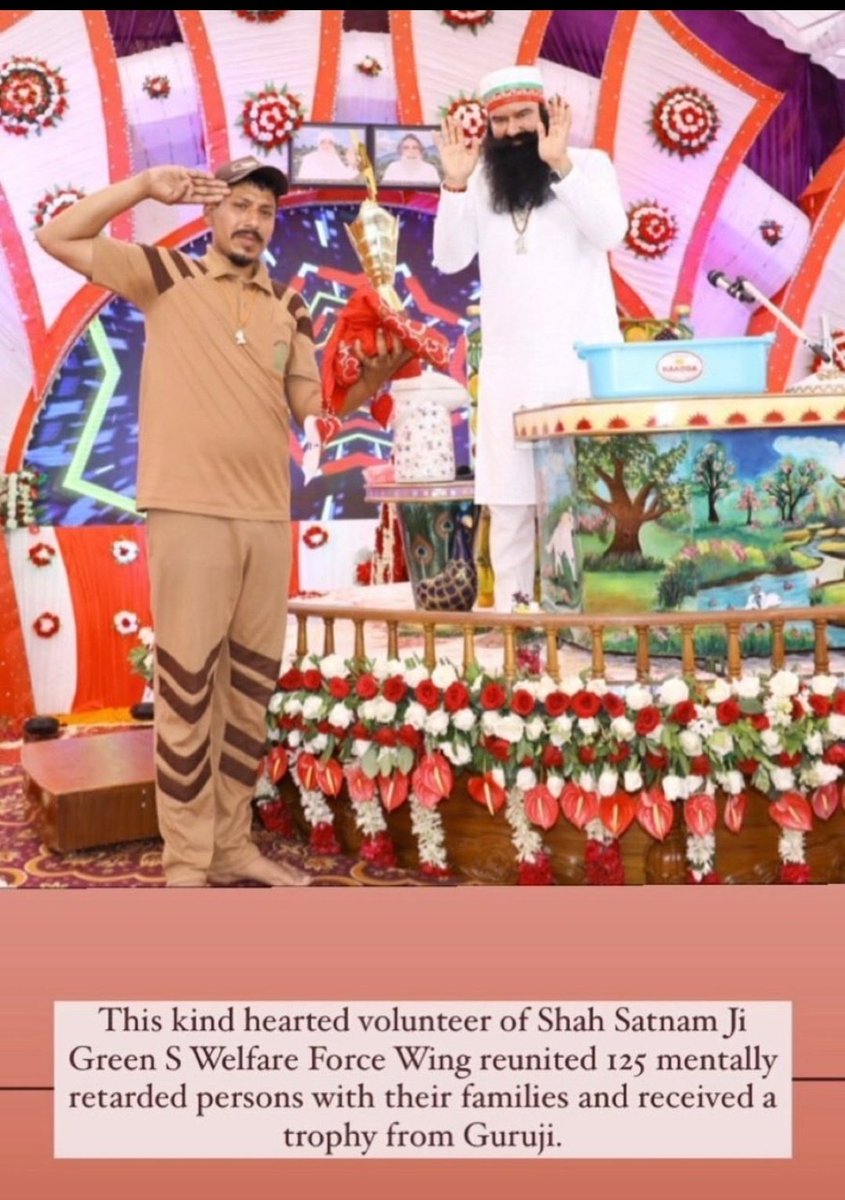 Under the campaign 'True Life', the retarded persons roaming the streets are given proper care &amp; treatment by the volunteers of Dera Sacha Sauda. They are also reunited with their families under the pious guidance of Saint Gurmeet Ram Rahim Ji.
#HelpMentallyChallenged