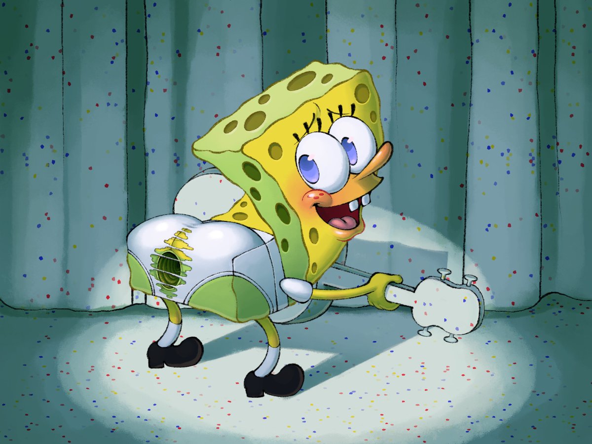 Spongebob sucking Patrick tweet media