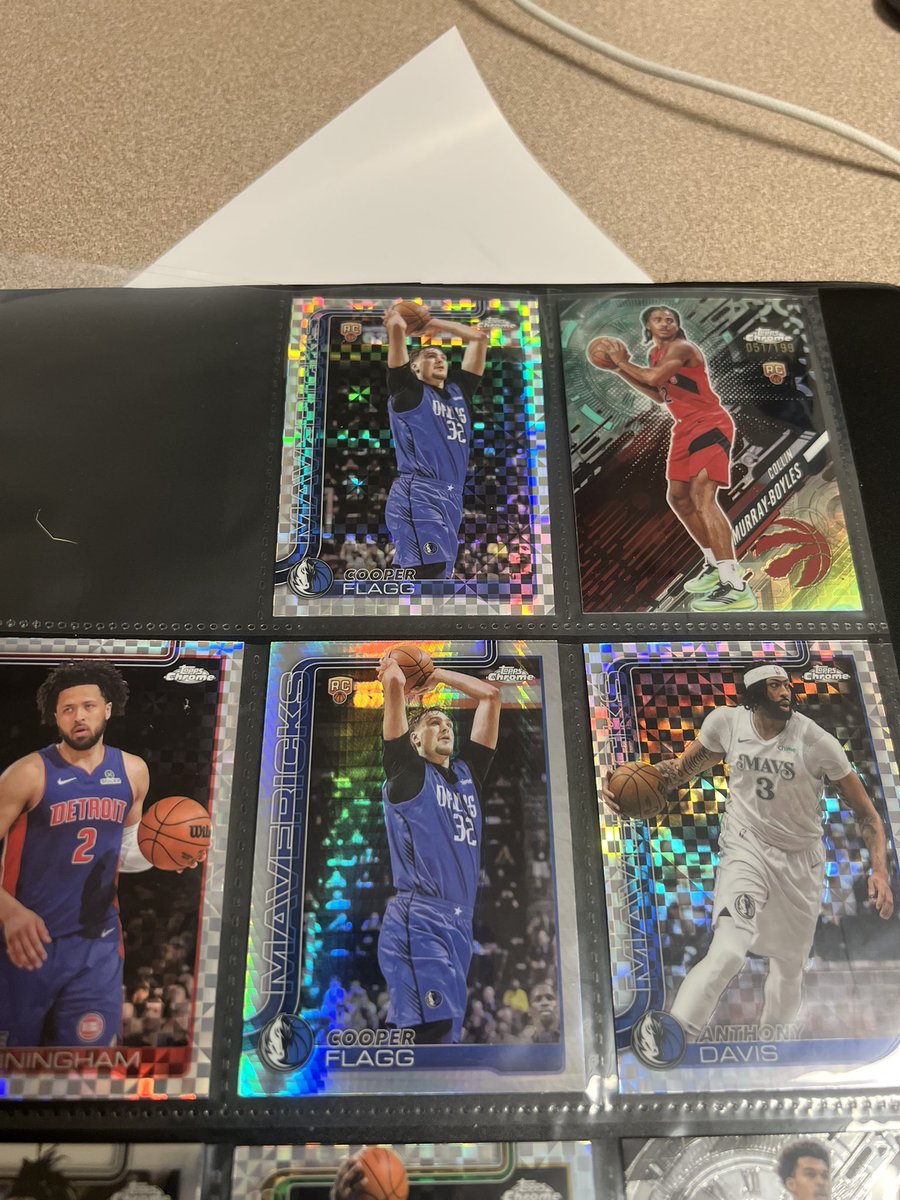 imseldom's tweet image. Landed the two most important versions of the most hyped rookie card in years. (Cooper Flagg RC X-Fractor &amp;amp; Silver Refractor)🔥🔥🔥#ToppsChrome