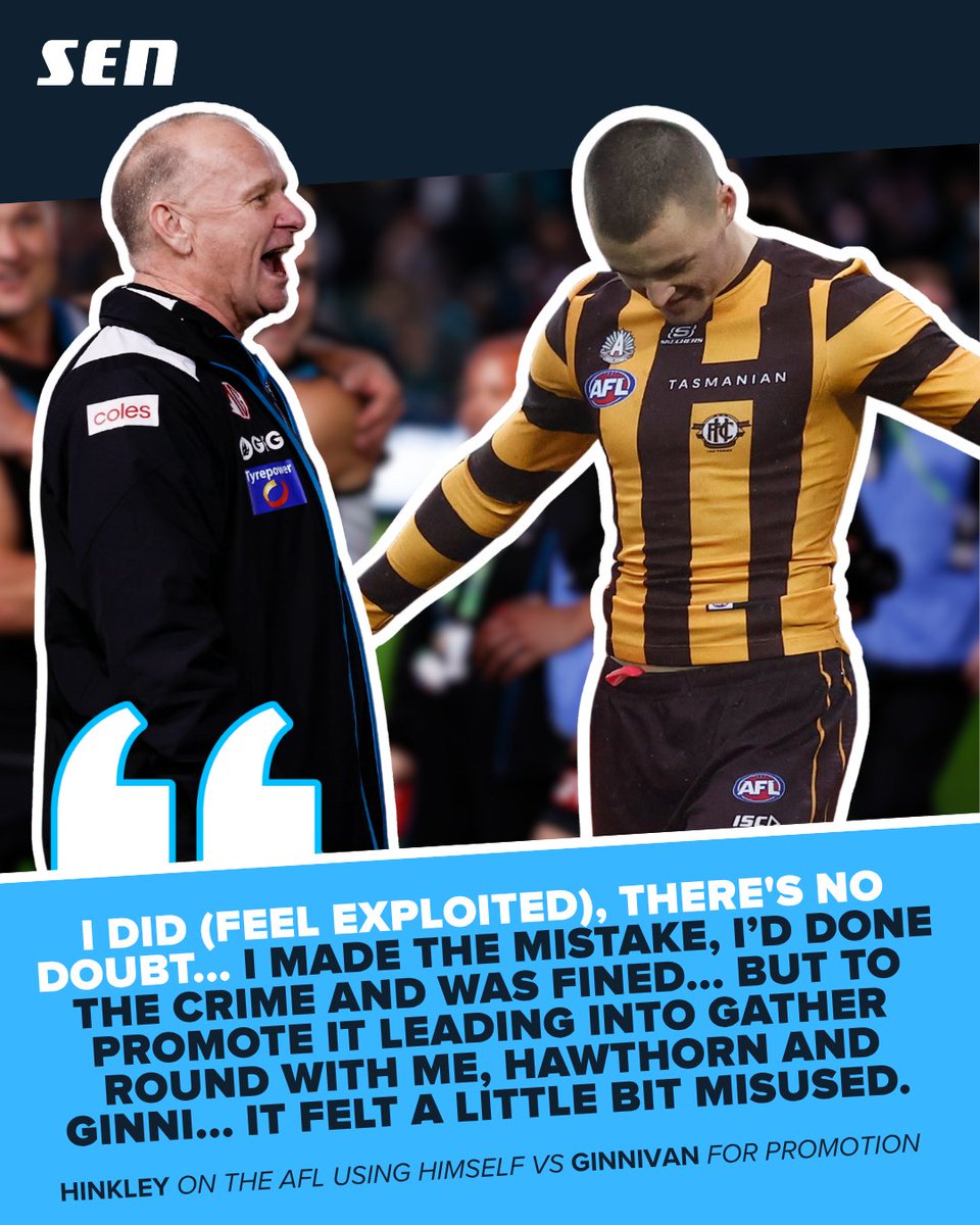 1116sen's tweet image. Kenny was happy to wear the $20k fine… until the AFL used the back-and-forth spat to promote Power v Hawks at Gather Round. 👀

READ: bit.ly/47NvK4g

#AFL