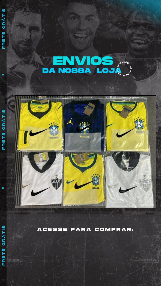 lojaelhsports's tweet photo. Mais uma rodada de envios, copa do mundo batendo aí na porta, vai perder tempo de adquirir seu manto?

Link nos comentários 
#Entregas #Pedidos #CamisaDeTime #Futebol #ClientesSatisfeitos #ELHSports https://t.co/X05heCCWAR