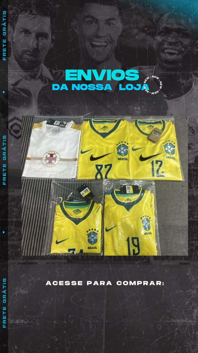 lojaelhsports's tweet photo. Mais uma rodada de envios, copa do mundo batendo aí na porta, vai perder tempo de adquirir seu manto?

Link nos comentários 
#Entregas #Pedidos #CamisaDeTime #Futebol #ClientesSatisfeitos #ELHSports https://t.co/X05heCCWAR