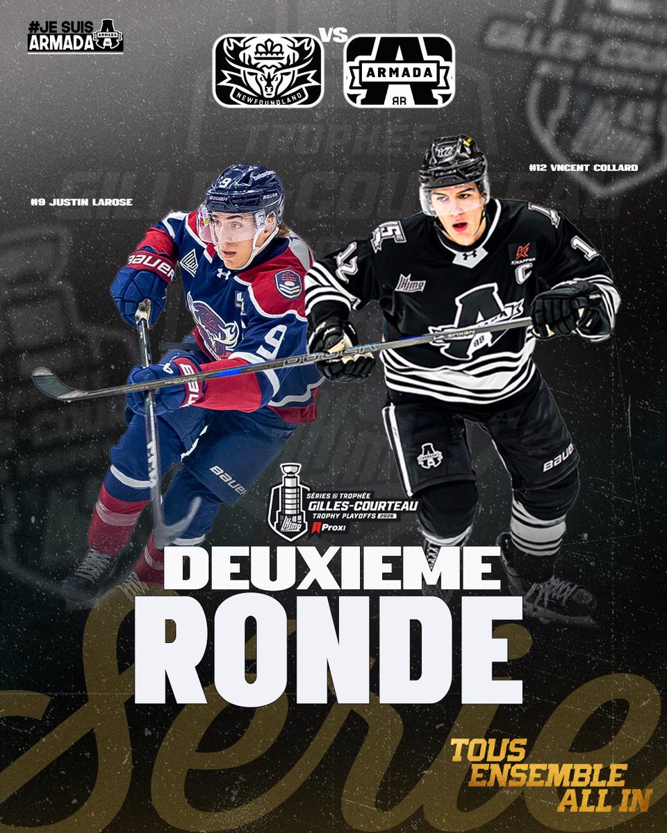 ArmadaBLB's tweet photo. On affrontera le Regiment en 2e ronde! 🫡

Les billets pour les matchs 1 et 2 à la maison sont en vente DÈS MAINTENANT! 

✔️ Match 1: Jeudi 9 avril, 19h
✔️ Match 2: Vendredi 10 avril, 19h

🎟️ C’est juste ici pour tes billets 👉 https://t.co/afUOluaHhF

#AllIn 🔐
#BleedBlack 🏴 https://t.co/4S7Pt93Q6e