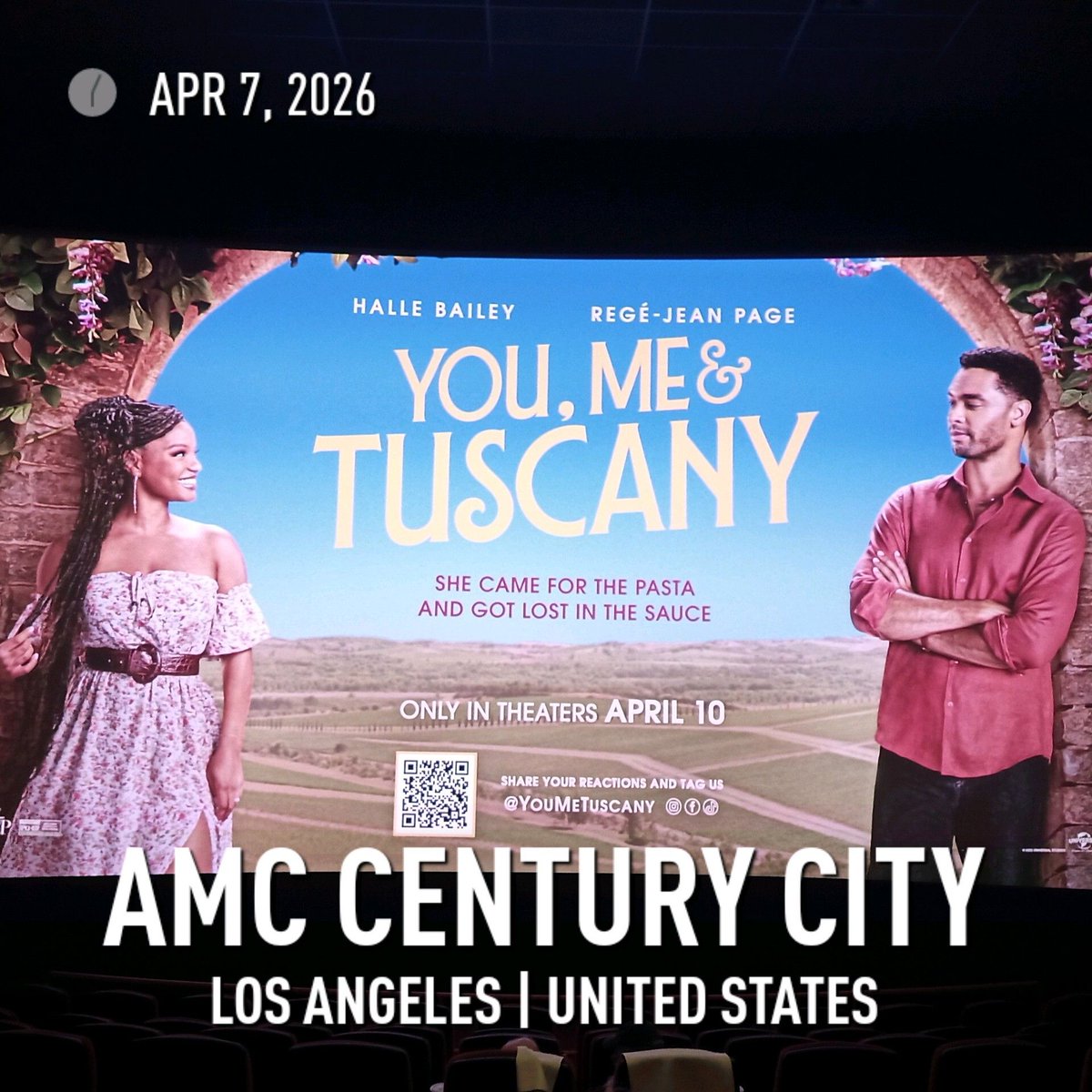 #movie screening #2 today... viewing #2 of #YouMeAndTuscany <a href="/youmetuscany/">You, Me & Tuscany</a> . Let's go #WillPacker <a href="/willpowerpacker/">Will Packer</a> <a href="/willpackerprods/">WillPackerProds</a> ! #HalleBailey @hallebailey #RegeJeanPage <a href="/regejean/">Regé-Jean Page</a> #KatCoiro