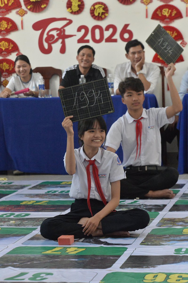 ctnc2019's tweet photo. 🌿 EDUCATIONAL CAMPAIGNS TOUR: “PROTECT WILDLIFE, PRESERVE THE GREEN OF BAC HAI VAN” 🦋

From late March to early April 2026, an inspiring journey of environmental education reached nearly 2,000 students across Lang Co, Loc Thuy, and Loc Tien secondary schools. Through the vibrant Golden Bell Challenge, 301 outstanding contestants stepped into an exciting “learn through play” experience—exploring wildlife protection laws, biodiversity values, and the importance of preserving a green, clean environment.

✨ More than just a competition, the program empowered students to become young ambassadors for nature, spreading awareness and love for wildlife within their communities.

🔥 With energy, enthusiasm, and knowledge on full display, three exceptional students proudly rang the Golden Bell:
• Mai Thai Tran (Class 8/2, Lang Co Secondary School)
• Dang La Thanh Hang (Class 8/1, Loc Thuy Secondary School)
• Bui Thuy Thanh Giang (Class 8/5, Loc Tien Secondary School)

💚 Beyond the competition, 1,000 notebooks carrying conservation messages were gifted to students in need—supporting education while nurturing dreams and environmental responsibility.

Together, we reaffirm: protecting wildlife and preserving Bac Hai Van’s green future is a shared mission—led not only by today’s leaders, but by the next generation. 🌏

#ProtectWildlife #BiodiversityConservation #EnvironmentalEducation #YouthForNature #GreenVietnam #BacHaiVan #Sustainability #ClimateAction #CTNC