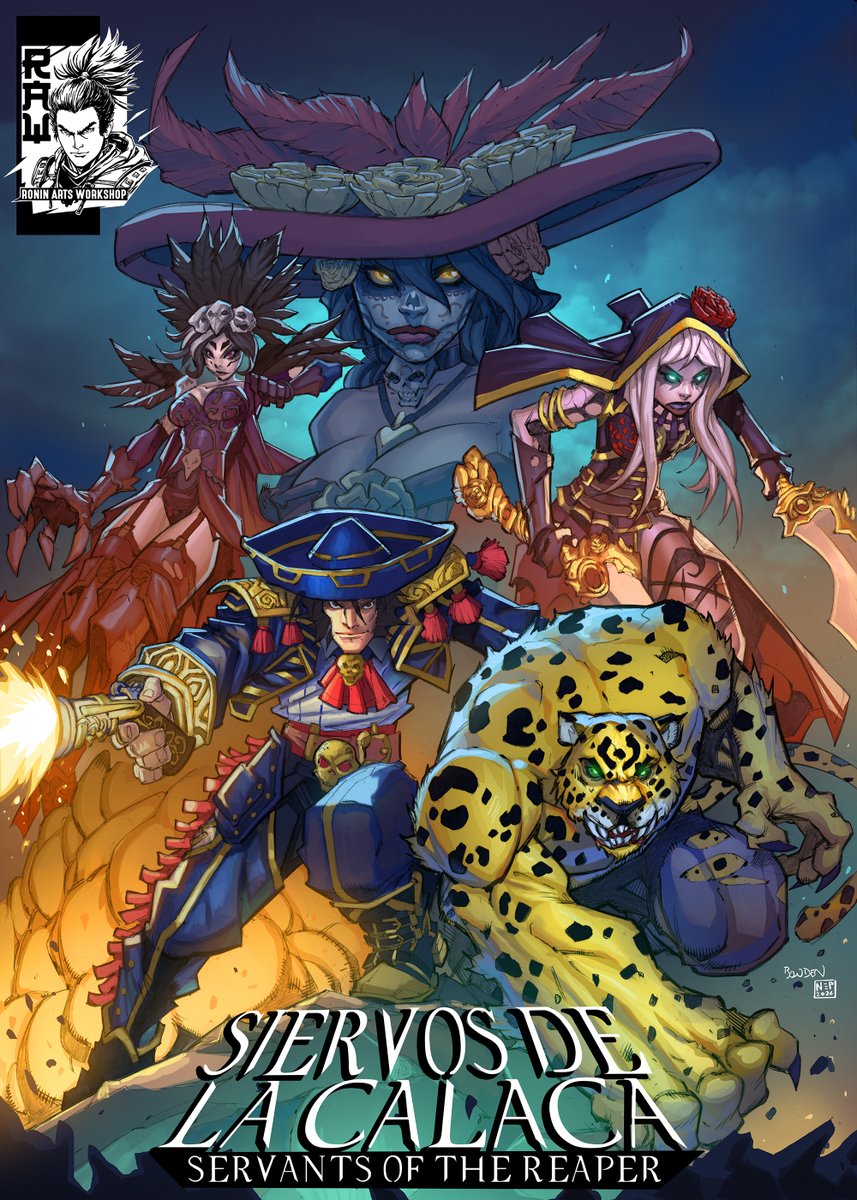 Neplealart1's tweet photo. Here's the cover for Servants of the Skull! A new and promising project from Ronin Arts, full of incredible art by Mike Bowden and colored by yours truly. I hope you like it!
#comiccover #cómics #arte #digitalcolor #digitalcoloring #noai https://t.co/gk98b0Sx2N
