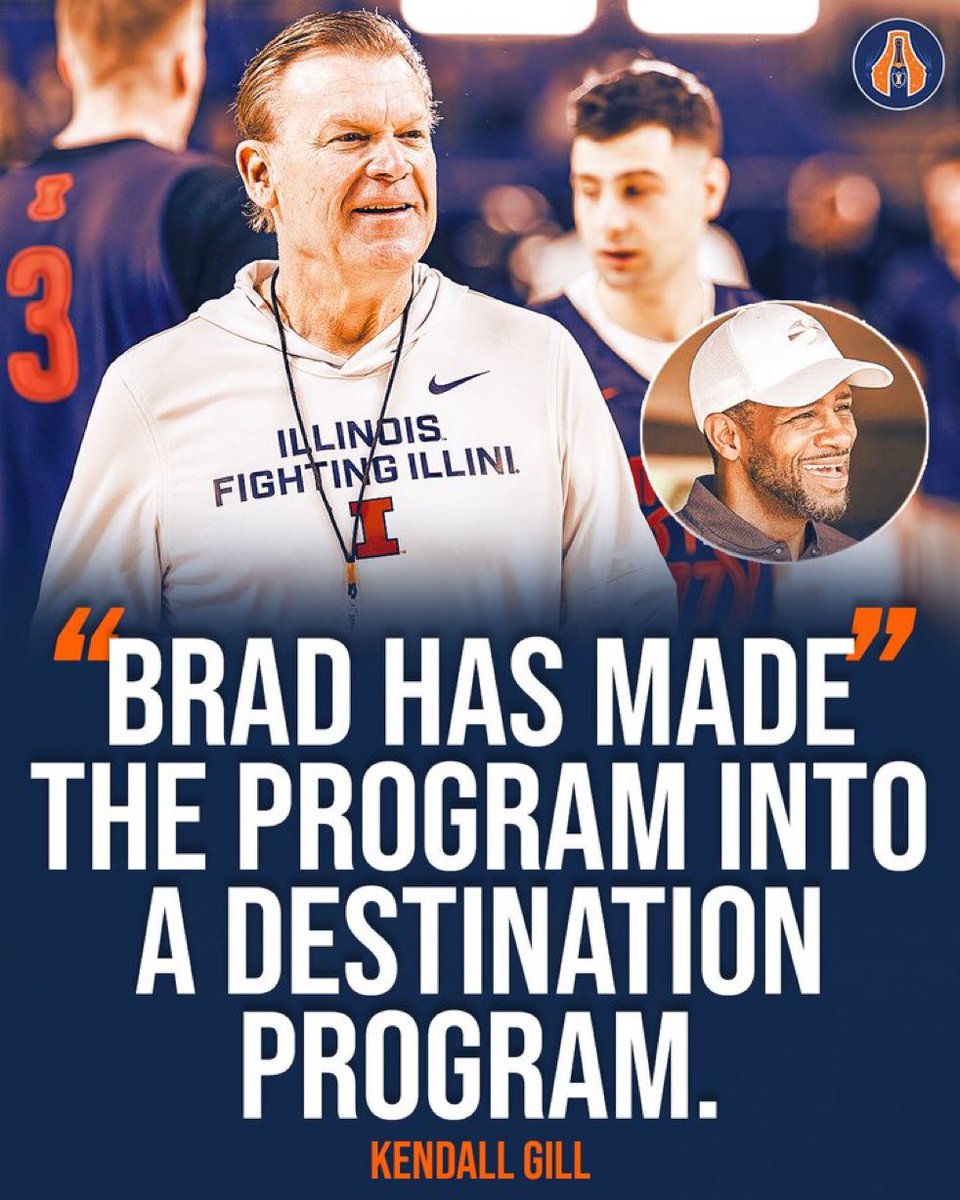 IllinoisBball5's tweet photo. #illini Nine years. That’s all it took for Brad Underwood to take Illinois from rock bottom to the Final Four.

Let’s not forget where this program was in 2017. From missing tournaments, no identity, no national relevance. Fast forward to now: multiple Big Ten titles, consistent March runs, and a Final Four for the first time since 2005  

Yeah, I’ve had my doubts at times. The X’s & O’s, in-game adjustments, defensive lapses, we’ve all questioned it. But that’s part of building something real.

Because what matters most? He BUILT this.

• Turned Illinois into a consistent tournament team (6 straight appearances)  
• Developed one of the most elite offenses in the country
• Made Illinois a destination again for top talent
• Restored belief in this program

And most importantly, he changed the standard.

This isn’t a “hope to compete” program anymore. This is a program that EXPECTS to win, EXPECTS to go deep, and now EXPECTS Final Fours.

Getting there is hard. Winning at that level is even harder, margins are razor thin  

But Brad proved something this year:

Illinois basketball is BACK.

Not just relevant… but nationally respected.

And if it only took 9 years to get here?
Imagine what the next 5 look like🔶🔷

#Illini #MarchMadness