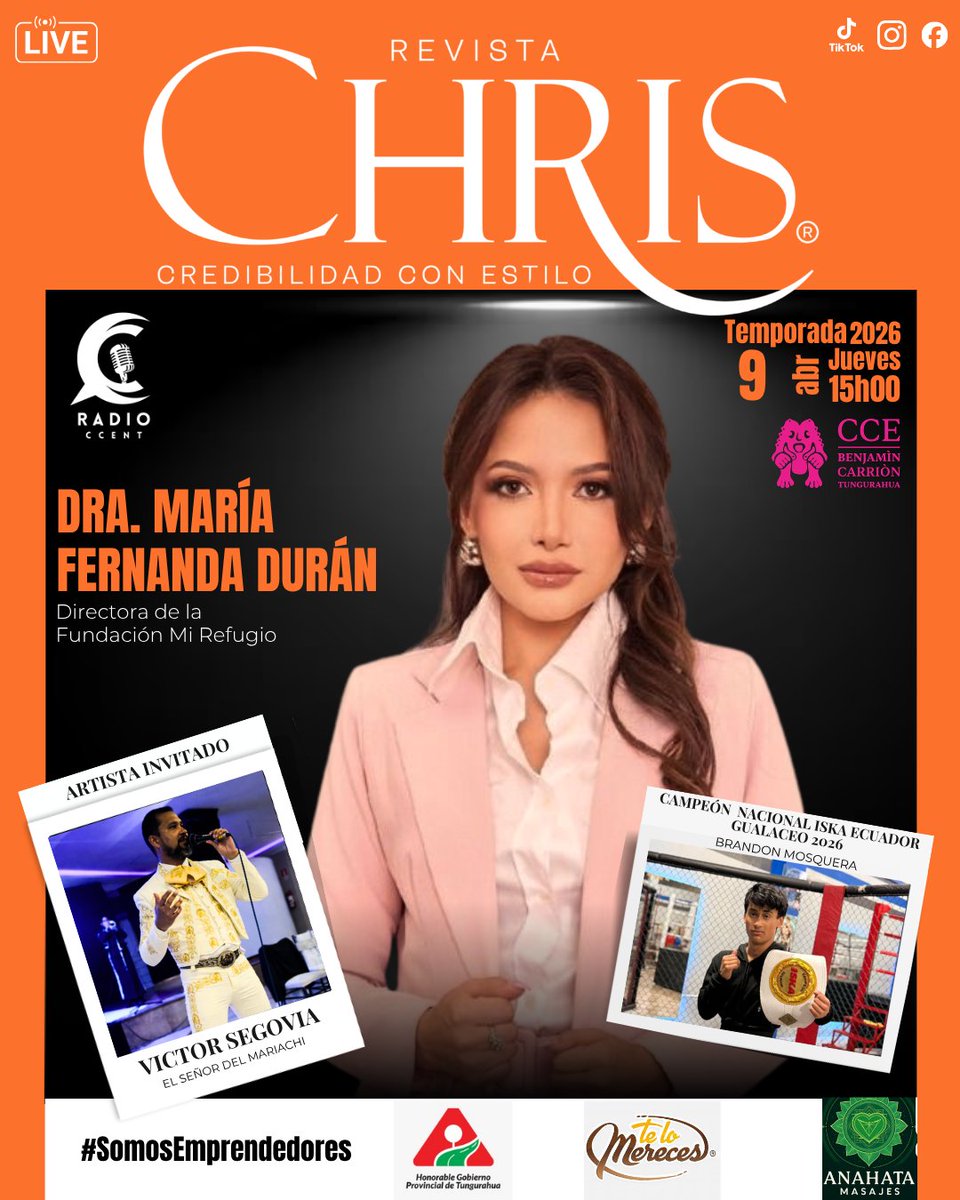 🗣️📢Programa REVISTA CHRIS 🗣️ 
Todos los jueves a partir de las 15:00 horas 
📡📶📻🗞️ <a href="/chrisrevista/">RevistaChris</a> #RadioCCT