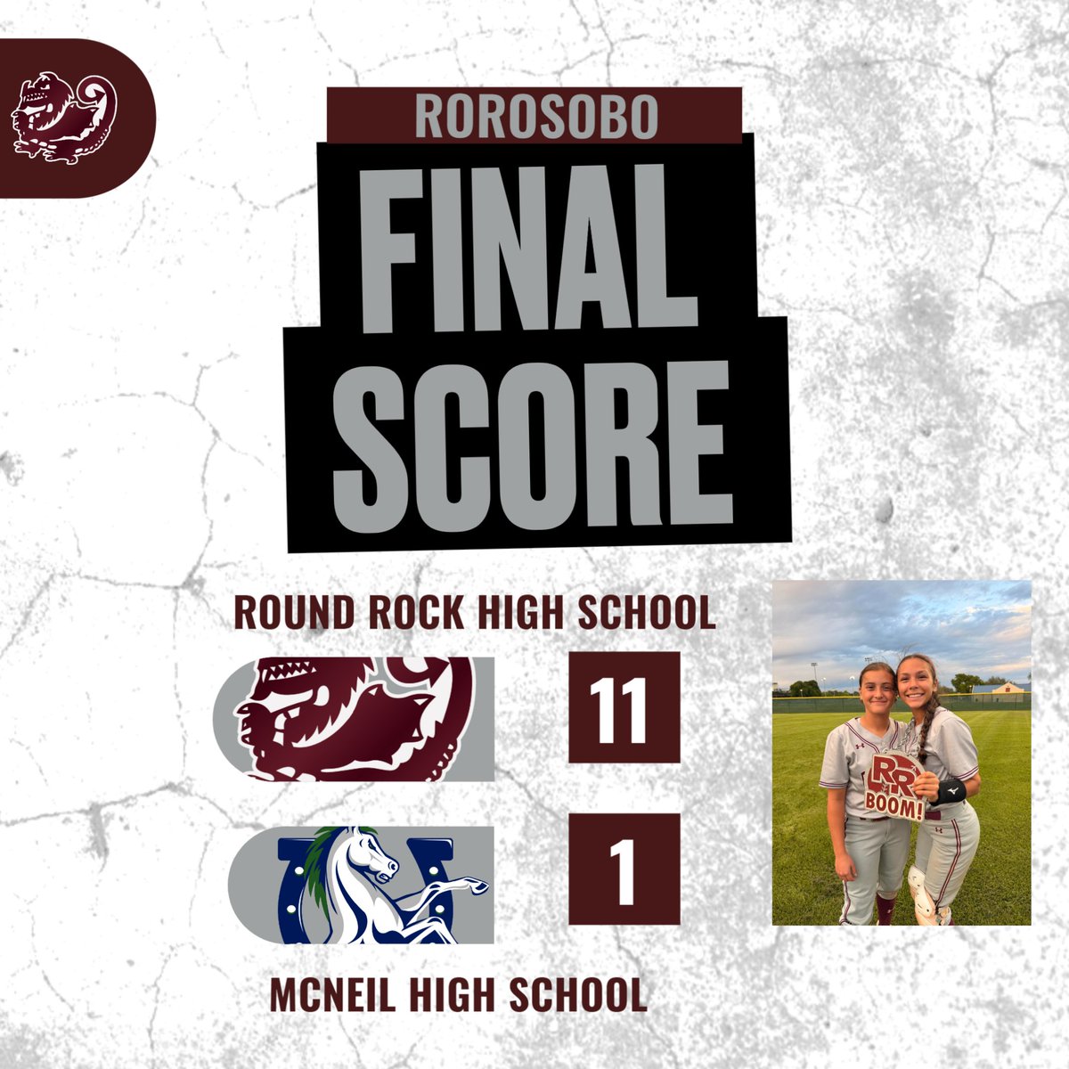 RockSoftball1's tweet photo. The Dragons take down the Mavericks with a 11–1 victory!

Rock Chain goes to Glo Torres, who got her bat hot tonight and sparked the offense. 

Proud of the energy. Proud of the fight.
Go Rock! https://t.co/JhV3wntVyJ