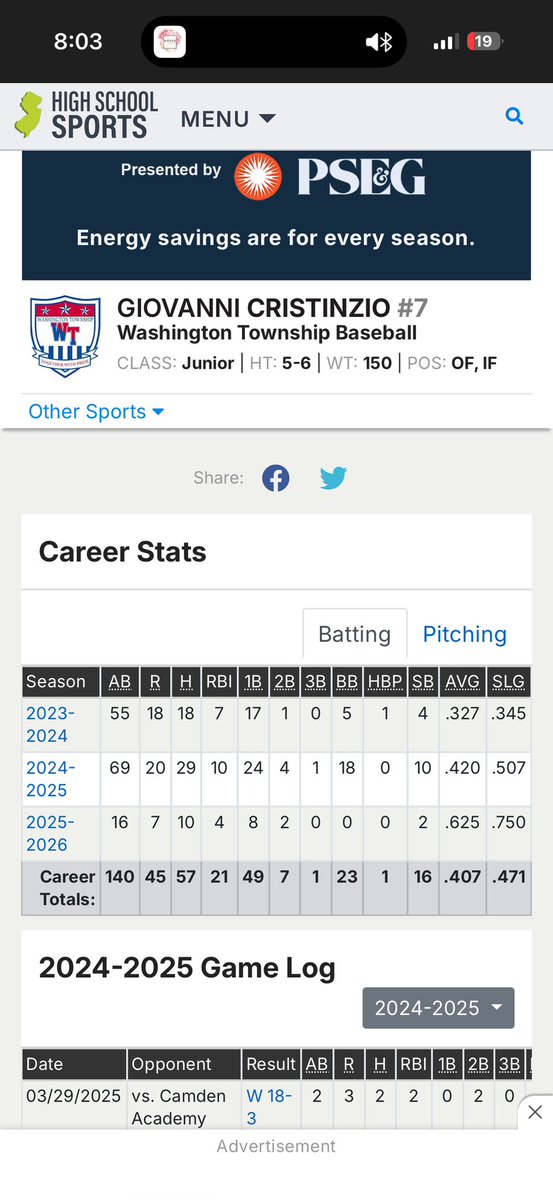 GiovanniC0713's tweet photo. Off to a good start in my senior season https://t.co/O30yxr2Qhg
