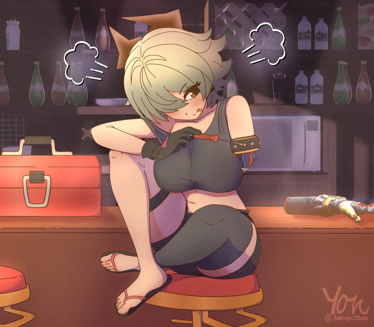 Jongcitoo's tweet image. 👑🦾🔧
(C0mm requested by my bro @LeMadnesSpy!)

#zzzero
#ZenlessZoneZero
#ゼンゼロ