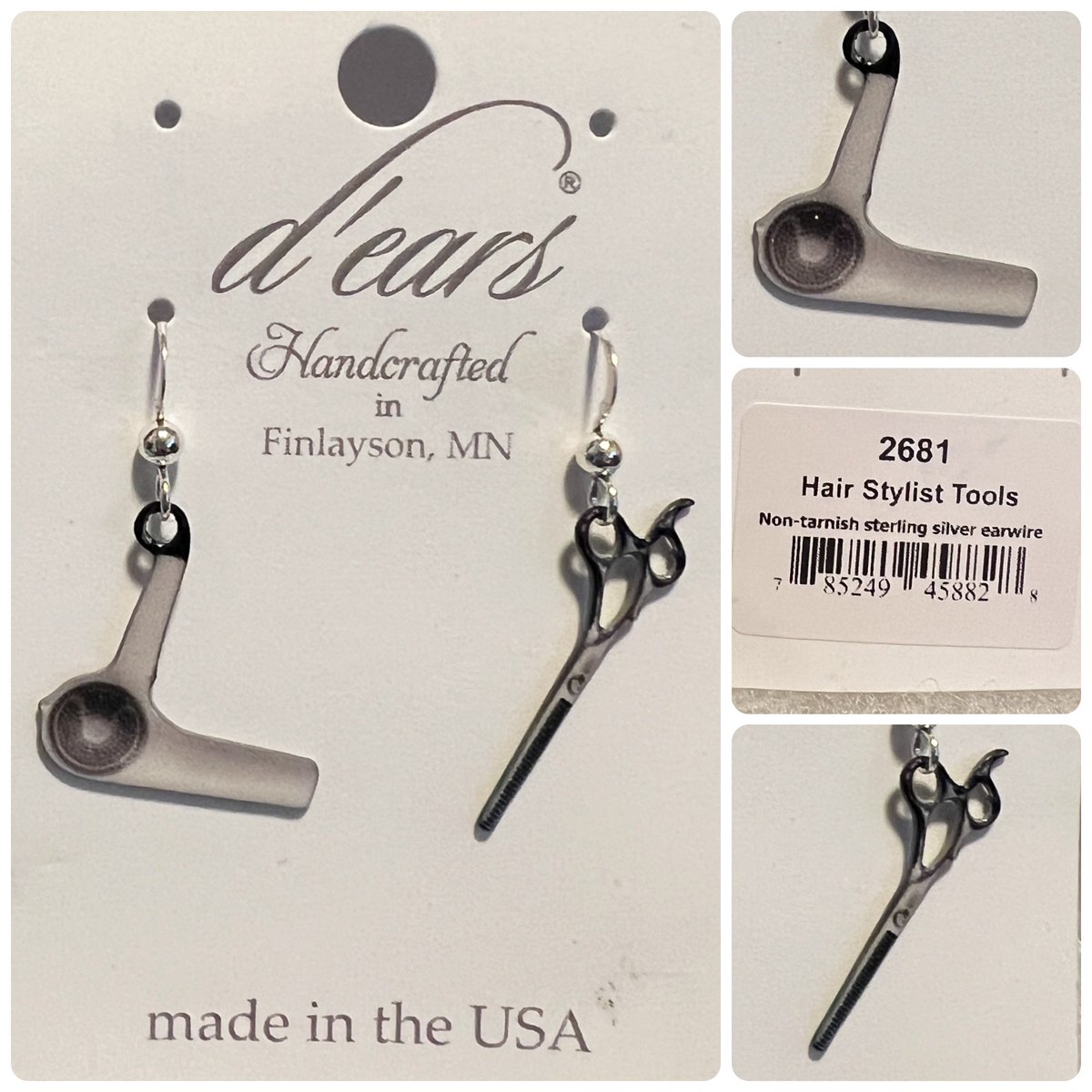 TeriE's tweet image. NEW Hair Stylist #SterlingSilver Earrings #FrenchHook Handcrafted #MadeInUSA 
ebay.us/m/Kjz1xh 

#StylistLife #earrings #hairstylist #barber #earringsaddict #earringsoftheday #SilverEarrings #scissors #handcrafted #uniquejewelry #jewelrygifts #giftsforher #giftsforstylist