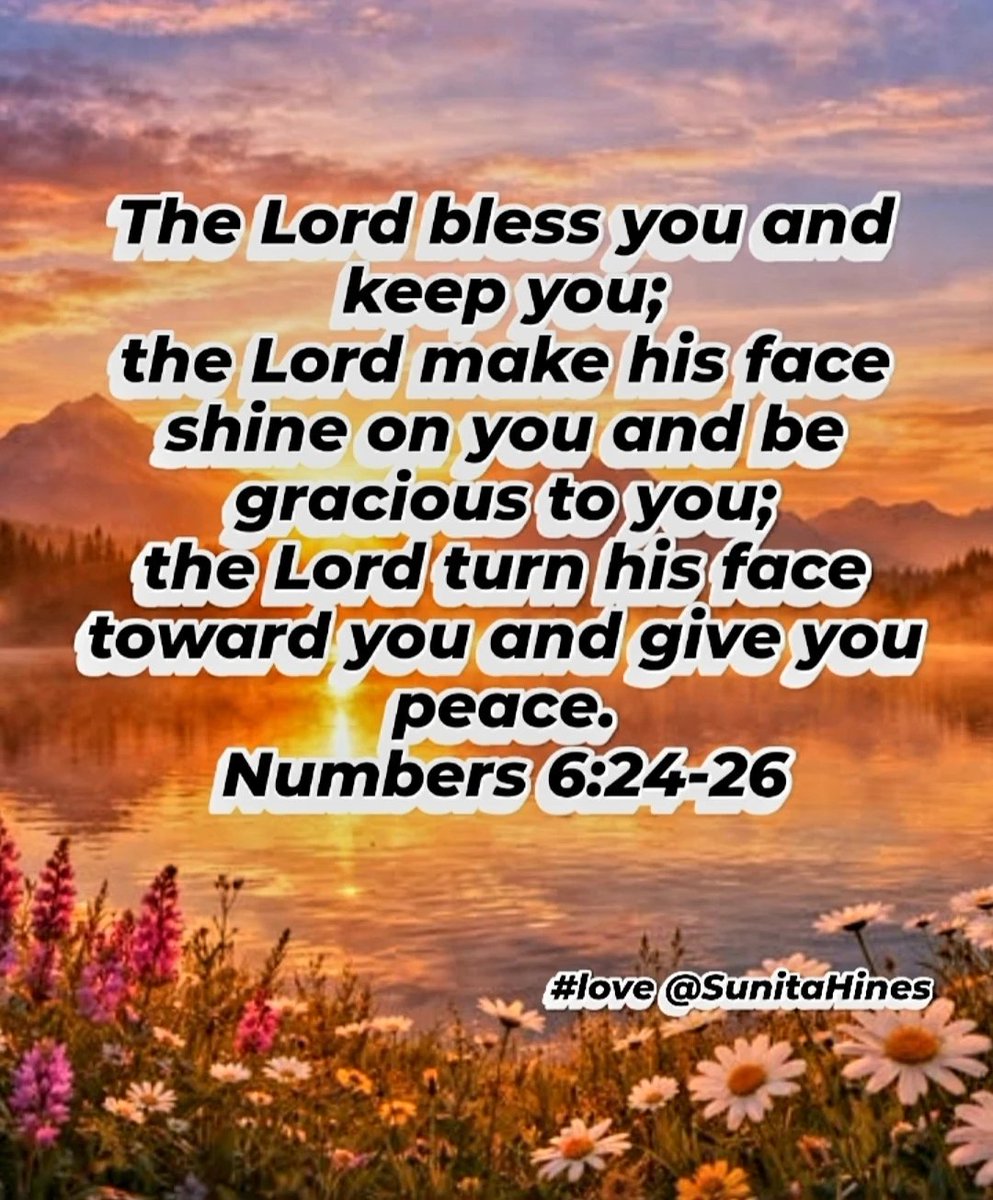 SunitaHines's tweet photo. #Prayer #of #blessing
๐My dear friends,
The Lord God Almighty bless you and keep you.
#InJesusNameAmen
#love @SunitaHines https://t.co/9BzXm3LHnl