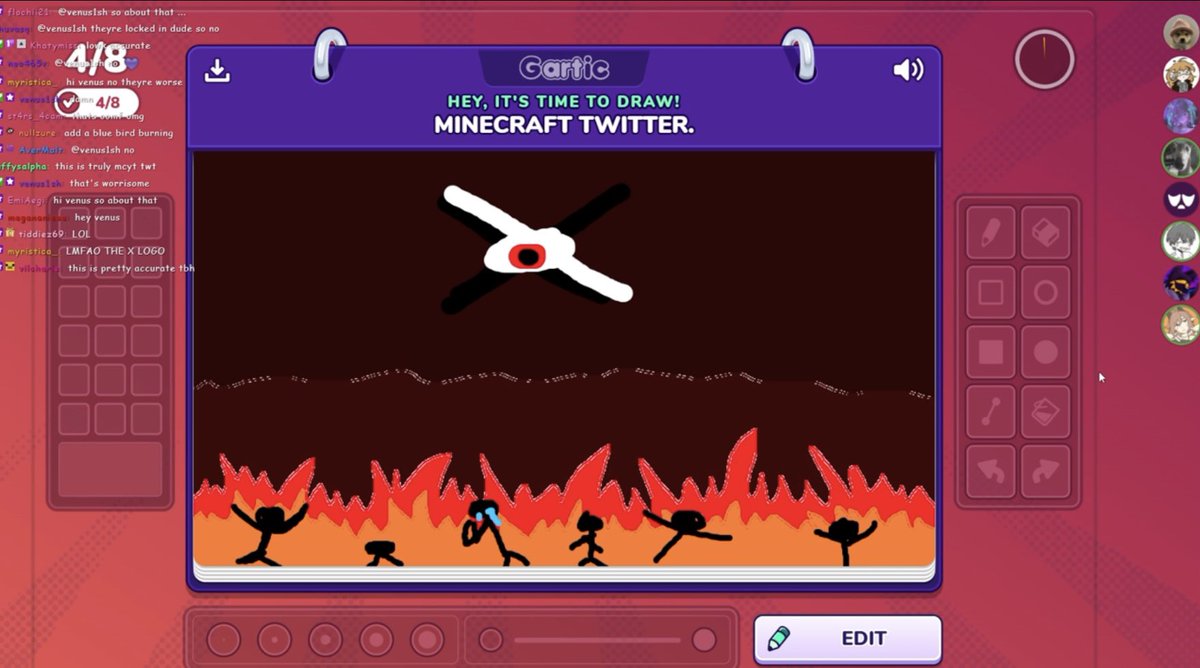 astrisky_'s tweet image. biblically accurate representation of what it's like in mctwt

#microghost