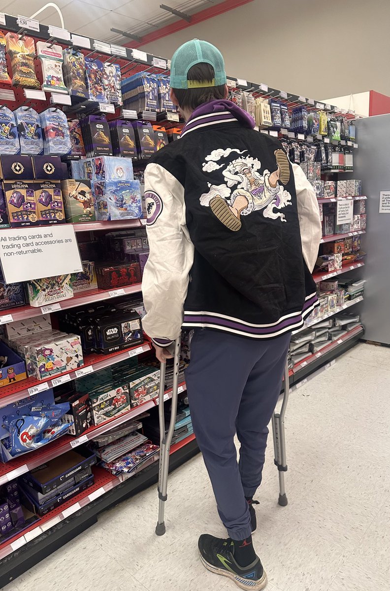 purplemamabear's tweet photo. He has not been out & about for over five months. He has been in hospitals & swing beds. There were times I did not think he’d come home. I’m thankful for more time.
His first time out in over 5 months - trip to get One Piece cards
#ComplexHealth #RareDisease https://t.co/N8EXIud88u