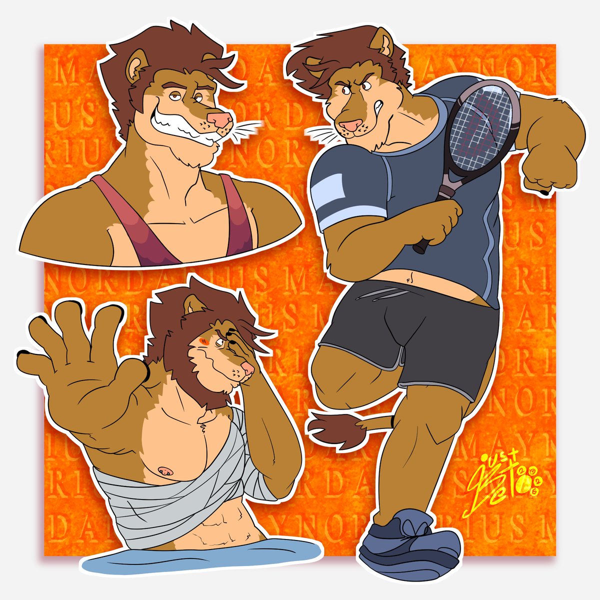 jalbertds085's tweet photo. I fucking adore this lion boy!! 🦁🎾🛐✨

#ExcA https://t.co/19OyALKPgx
